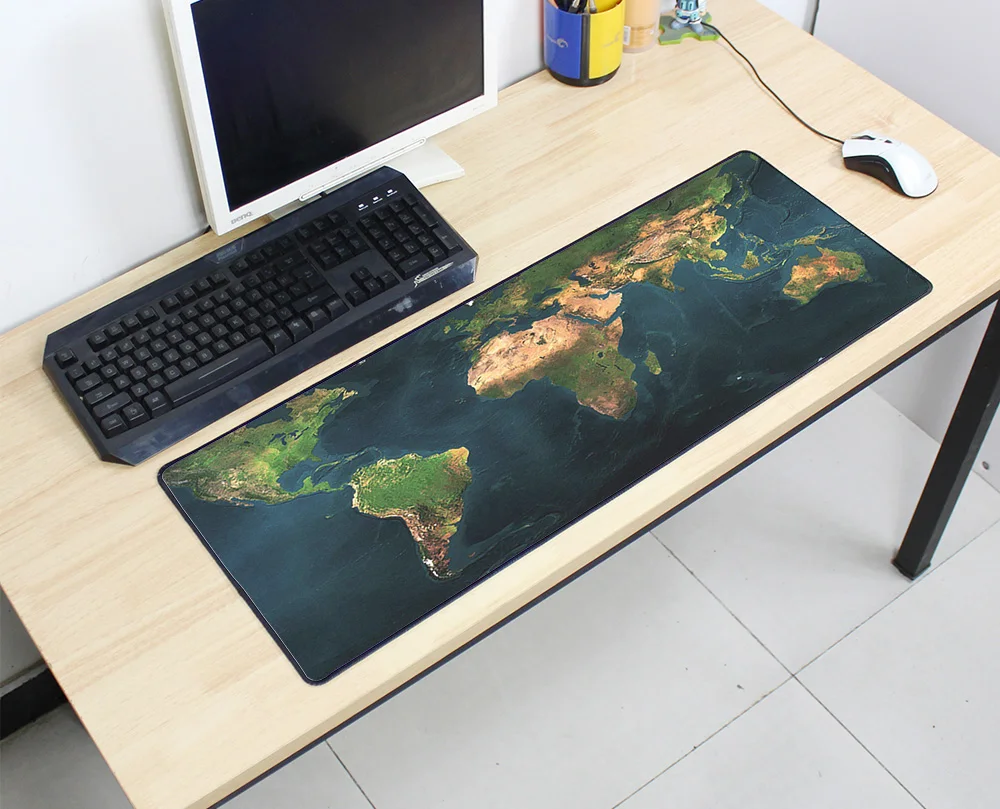 New arrival Gaming mousepad world map 800x300X3MM XL Large mouse pad