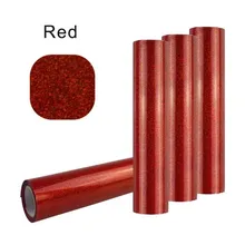 0,5*15 м(2" x 42,21") Блестящий теплопередающий винил для одежды красного цвета Cuttable Pu гибкий винил пленка для футболки железо на виниле