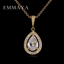 Water Drop Necklace Pendants Top Quality White Gold Plated Women High Quality Necklace Fashion Crystal Jewelry Water Drop Necklace Pendants Top Quality White Gold Plated Women High Quality Necklace Fashion Crystal Jewelry