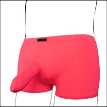 2016 männer Weiche Modale Baumwolle Bikini mit Lange Cock Penis Sleeve unterwäsche M/L/XL unterwäsche männer