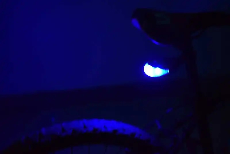 Clearance WasaFire Mountain Road Bicycle Tail Light 5 LED+2 Ultra Bright Laser Beam 7 Flash Mode Waterproof Safety Warning Bike Rear Lamp 10