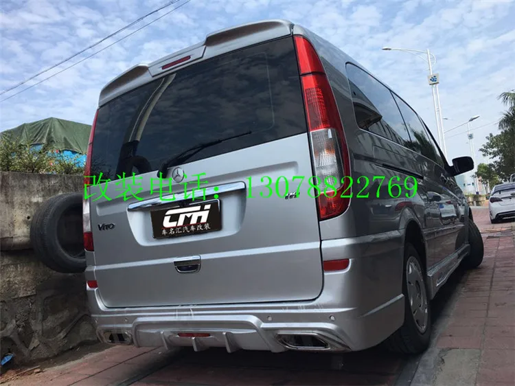 

Fit for Mercedes-Benz WALD VIANO 09-14 carbon fiber rear spoiler rear wing