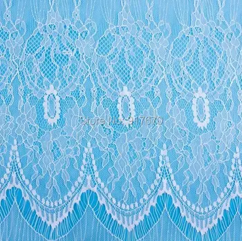 

Sold by 15yards/lot Eyelash lace for lace dress,off white wedding Lace trim,french Chantilly lace fabric