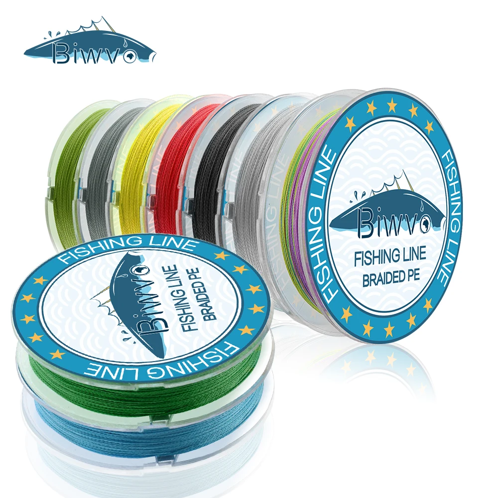 

BIWVO 100m 4 Strand Line Multifila Braided Wire Material Strong Fishing PE Line Tresse Filament Leashes Sea The Line For Fishing