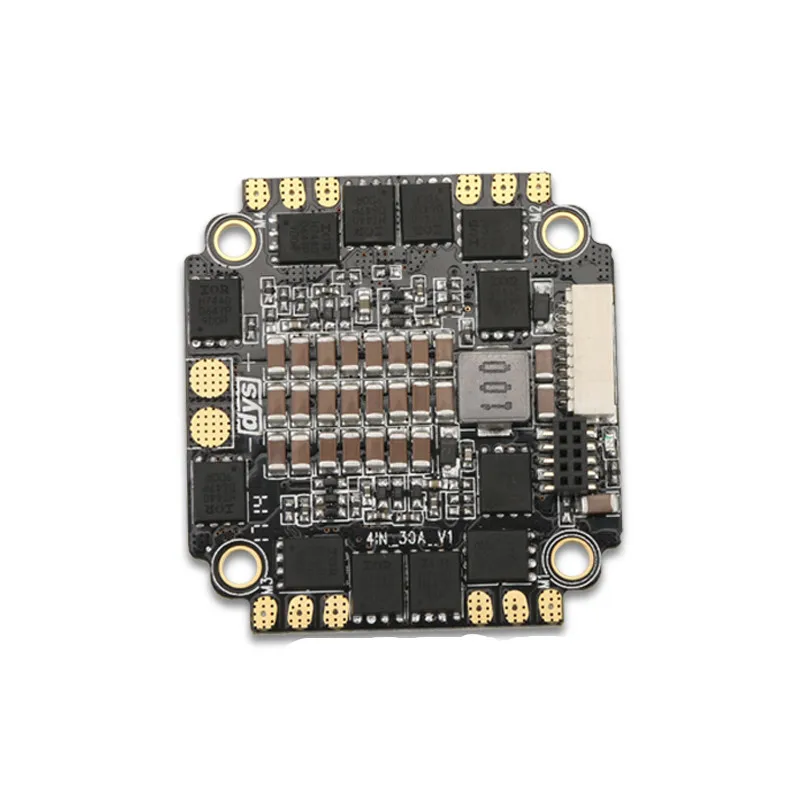 

DYS 30A BLheli_S 4-in-1 esc F30A Dshot600 / Dshot300 2-6s lipo with 5V/12V 3A BEC for FC and VTX match with F4 PRO