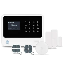 433 МГц Беспроводная охранная wifi GSM сигнализация для домашнего использования работает с Amazon Alexa Голосовое управление умная сигнализация охранная сигнализация