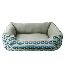 Soft Dog Beds lattice Print Pets House Cartoon Style Puppy Dogs Beds For Small Pets Cats House