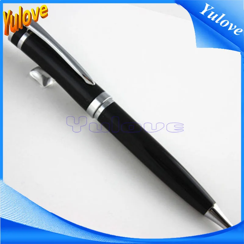 YuG30 High Quality Black Ballpoint Pen With Silver Clip School Office