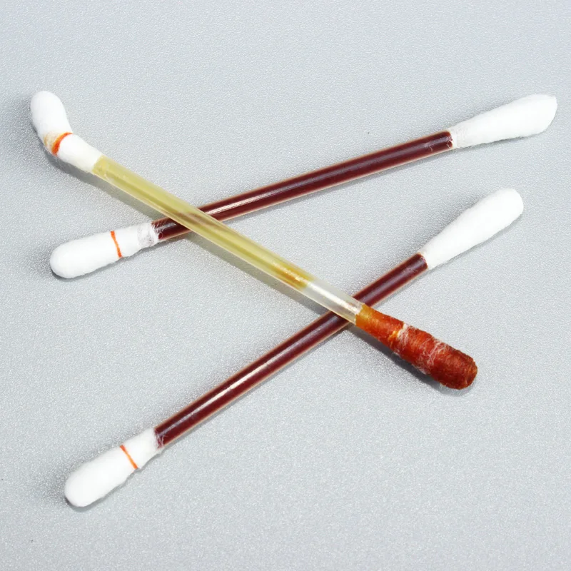 100 Pcs Disposable Medical Iodine Cotton Stick Iodine Disinfected Cotton Swab for First Aid Kit Emergency Supplies on Climbing