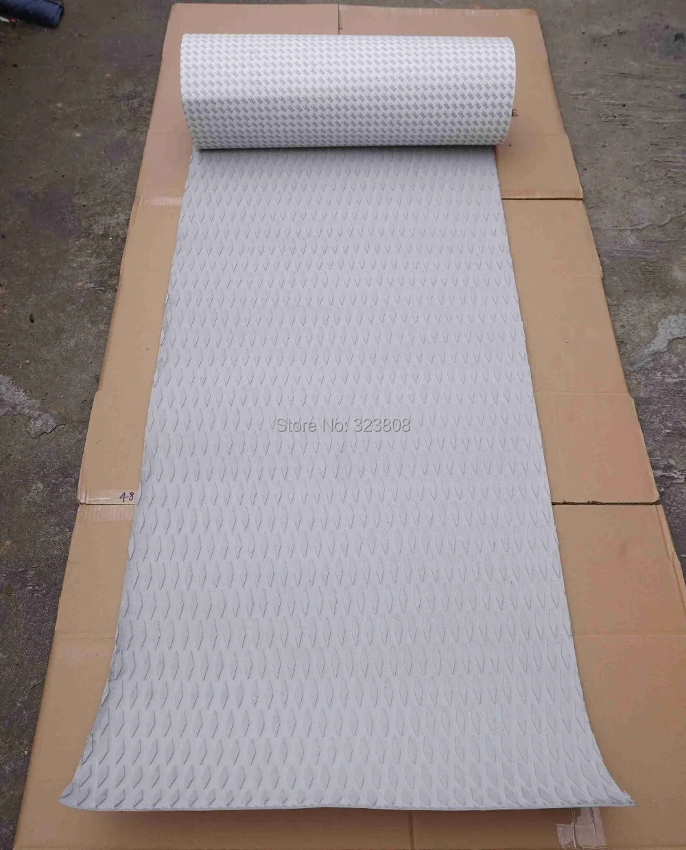 

Gray Color Diamond Pattern EVA 3M Glue Skidproof Top Pad Deck Sup Board Deck Pad Grip Pad
