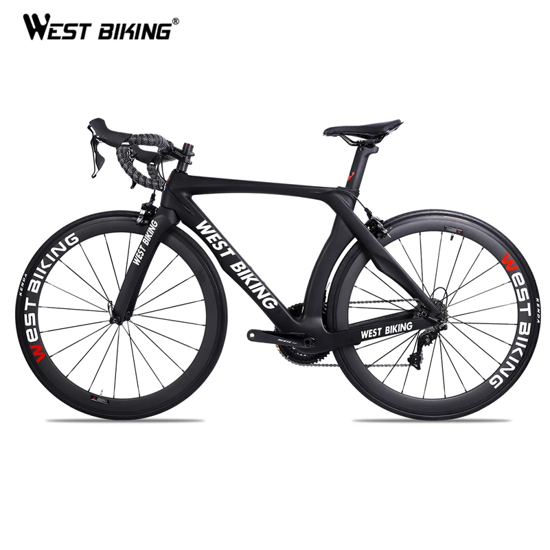WEST BIKING углеродный дорожный велосипед 700C 22 скорости гоночный с SHIMANO R7000 Bicicleta