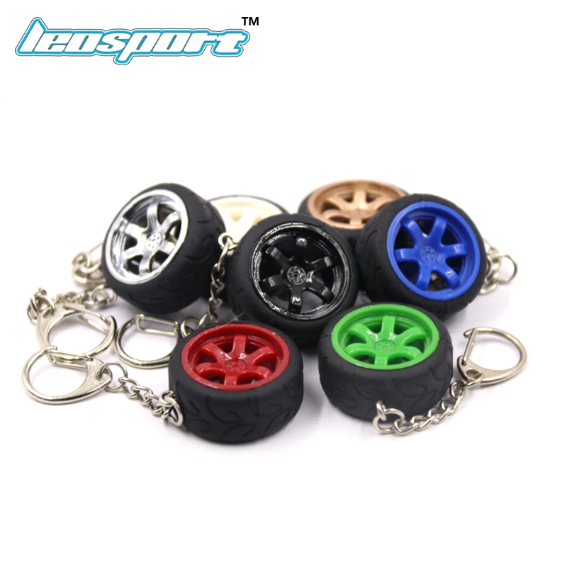 

plastic RIM wheel keychain Car wheel Nos Turbo keychain key ring metal with Brake discs T37