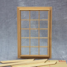 1:12 Масштаб деревянный Миниатюрный Кукольный окна модель DIY мебель играть Кукольный дом аксессуары