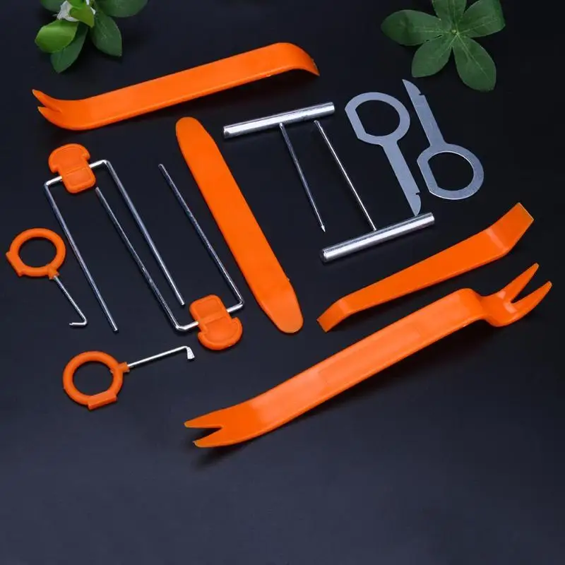 

12pcs/set Portable Auto Car Radio Panel Door Clip Panel Trim Dash Audio Removal Installer Pry Kit Repair Pry Hand Tools New