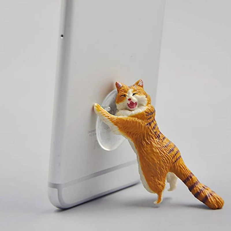 Neko Atsume Simulation Katze Tier Design Handy Halter Smartphone Stand Harz