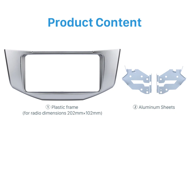 Seicane 2Din УФ-черный автомобильный стерео рамка крепление на приборную панель комплект для 2008 Lexus RX330 RX350 toyota harrier 202*102 мм и установка Радио панель