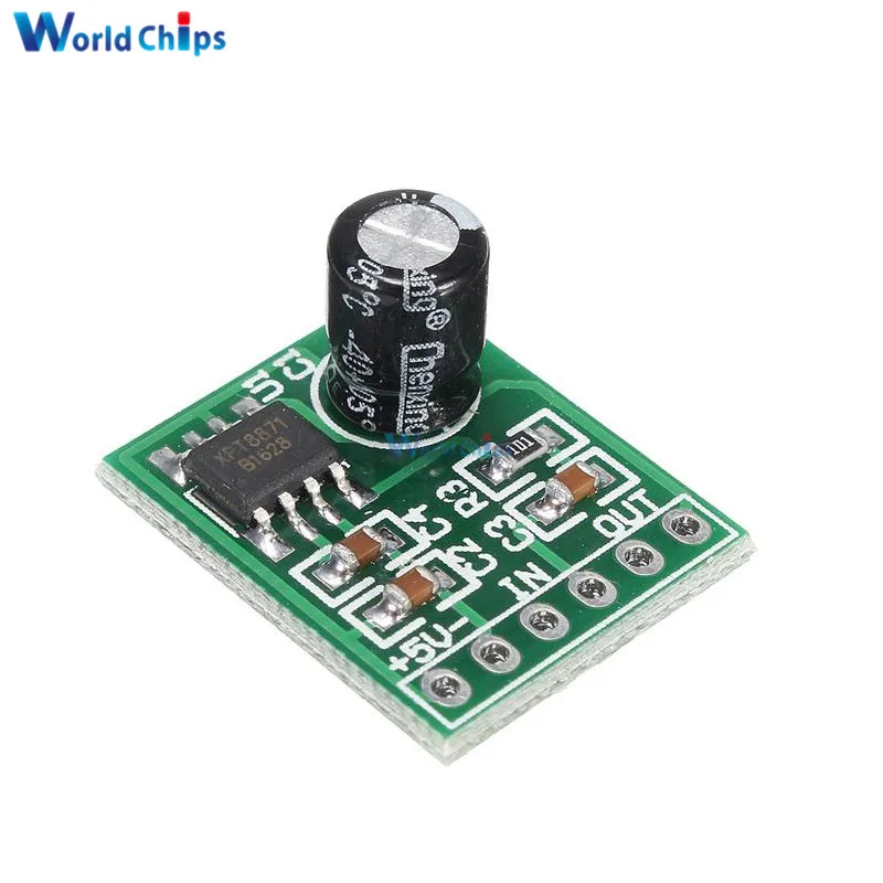 

XPT8871 XH-M125 DC 3-5V Single Channel Digital Audio Lithium Amplifier Board for Electric Relay Module Interface Board Shield