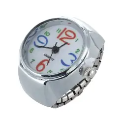 Серебряный сплав Кварцевый Круглый циферблат карманные часы с кольцом
