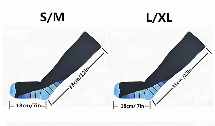 1 пара, компрессионные носки для женщин и мужчин, дышащие носки до колена для бега, фитнеса, баскетбола, спорта, Анти-усталость, чулки, обувь