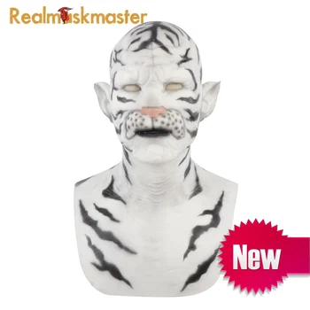 

Realmaskmaster crossdresser realistic silicone halloween mask man party supplies adult full face party male tiger masks fetish