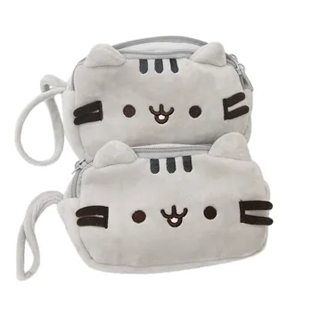 

Cat Pencil Case Cute Plush Pen Bag Makeup Pouch Cosmetic Bag Kid Stationery Gift W617