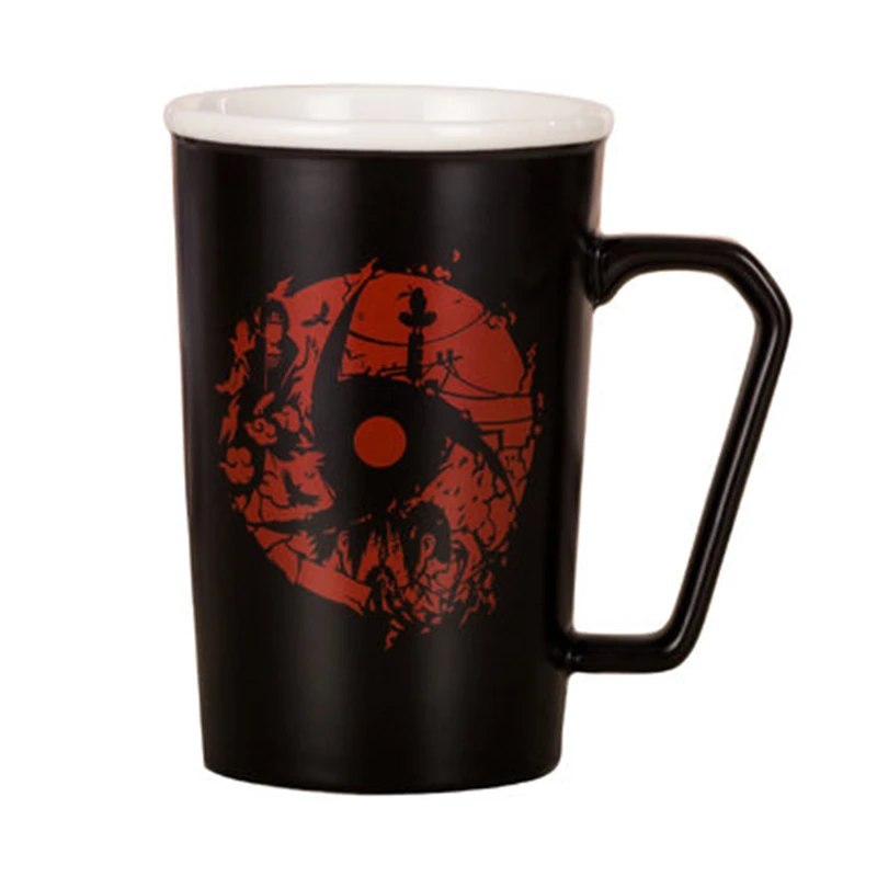 

Classic NARUTO Akatsuki Uchiha Itachi Cosplay Props Mug Sharingan Logo Ceramics Cup Unisex Kids Teens Daily Necessities Gift