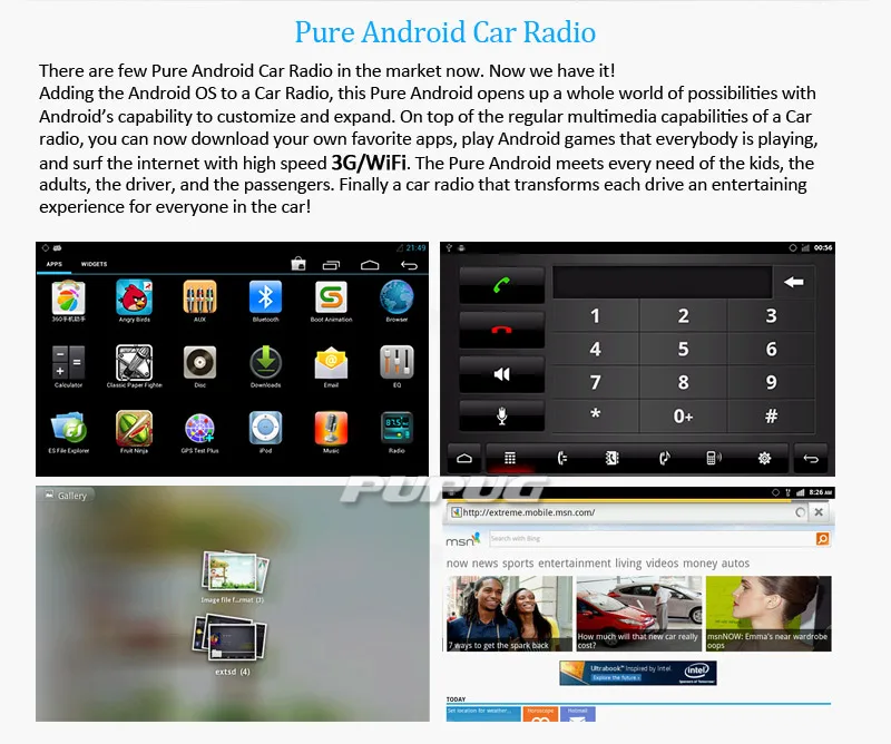 Android 4.4.1 GPS Navigation Capacitive Car Radio Audio FM AM Stereo System MP4 Autoradio Universal 2 Din Video Receiver Car DVD Player Multimedia CD Automotive Accessory EinCar RDS Mirroring Reversing Camera