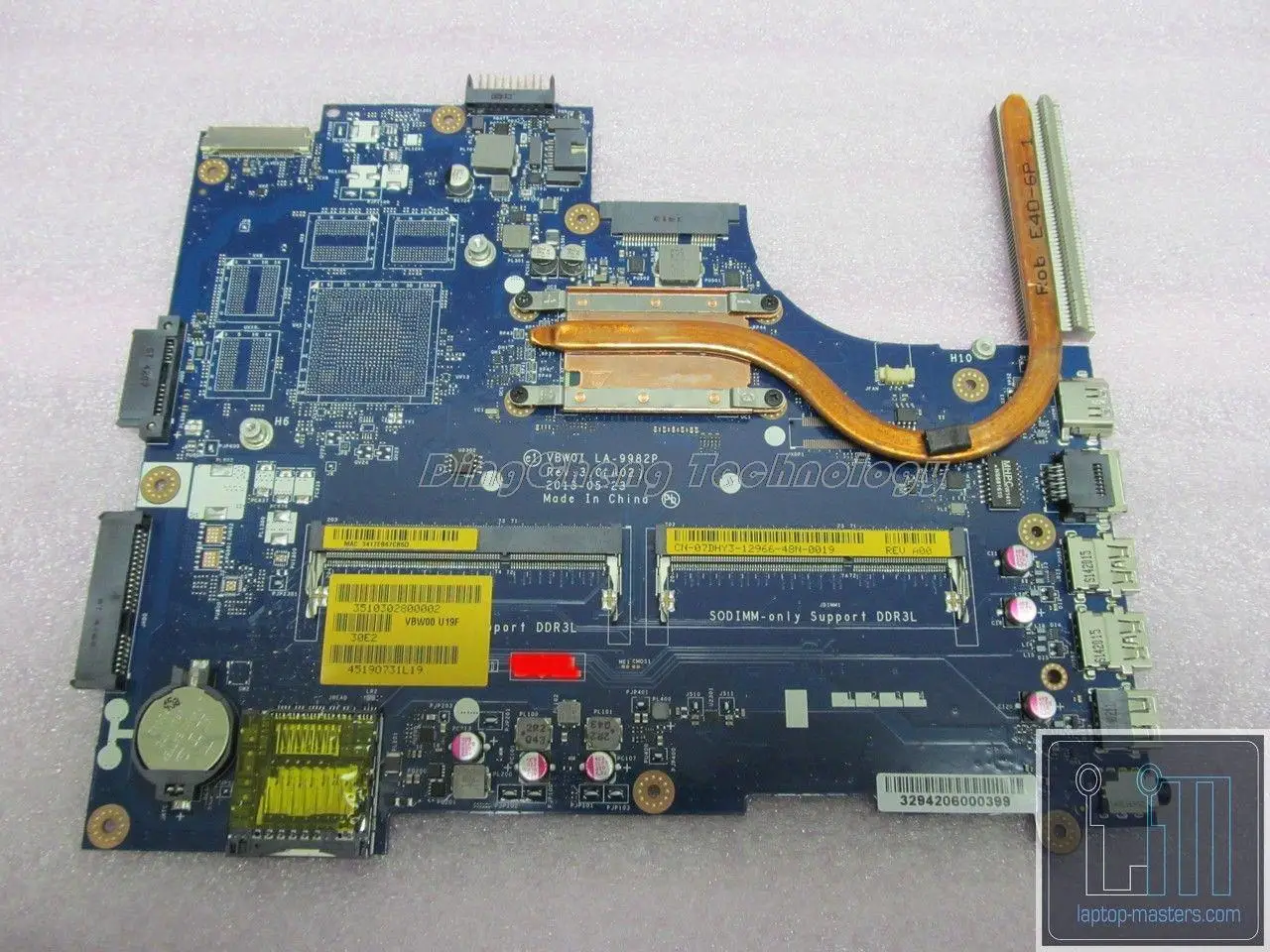 

Laptop Motherboard mainboard for dell inspiron 15R 3521 5521 LA-9982P CN-0RD7JC 0RD7JC I7-3537U CPU HM65 DDR3