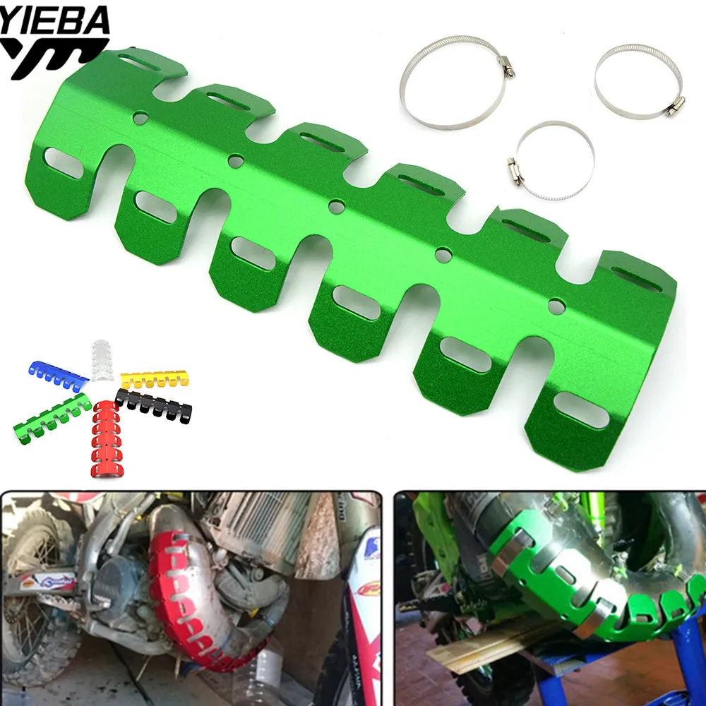 Motorcycle Exhaust Muffler Pipe Leg Protector Heat Shield Cover FOR KAWASAKI KLX150S KLX250,D-TRACKER KLX450R KDX125SR KDX250SR