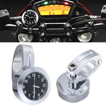 

7/8"1" Chrome Universal Motorcycle Handlebar Mount Clock Watch For Harley Cruiser Chopper Custom Bike Handlebar Mount Clock ATV