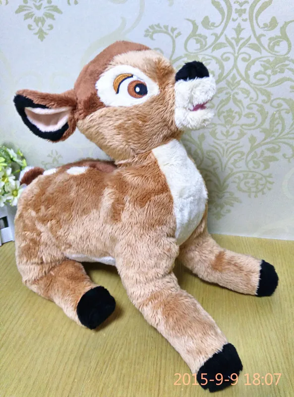 

New Arrival Rare Big Original 38cm Bambi Deer Animal Cute Soft Stuffed Plush Toy Doll Birthday Gift Children Gift Collection
