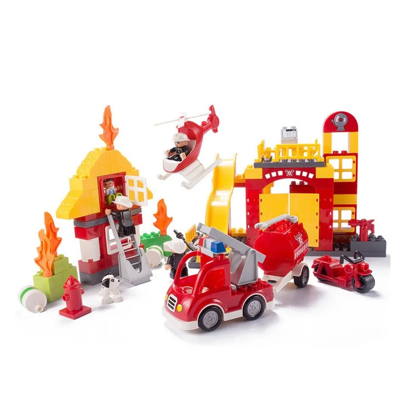 112 шт. совместимые Legoe Duploe строительные блоки игрушки для детей детские подарки