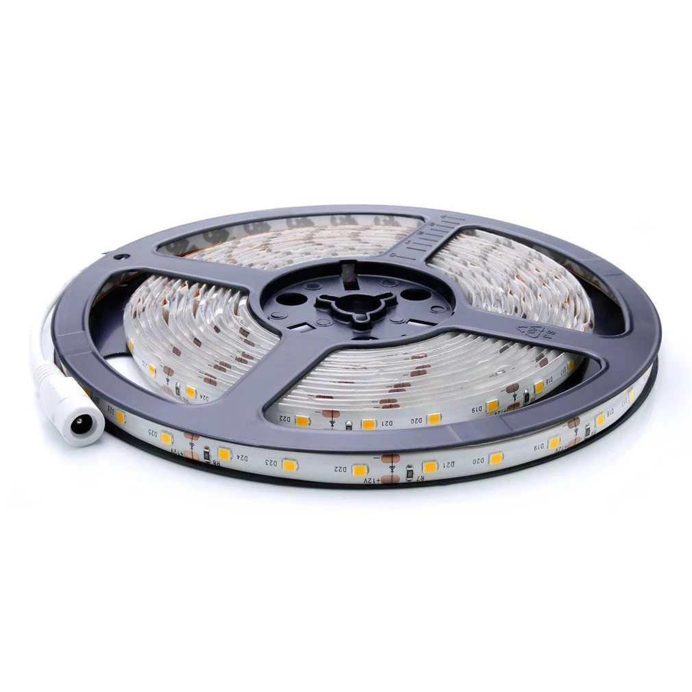 

Flexible 5M DC 12V 36W SMD 2835*300 Leds IP65 Waterproof Warm White(3000K) LED Strip Band Lights