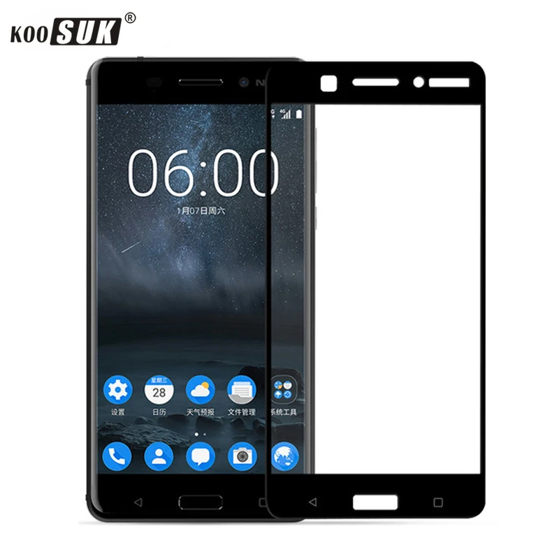 High quality Mobile Phone Film For Nokia 6 Full Cover Tempered Glass