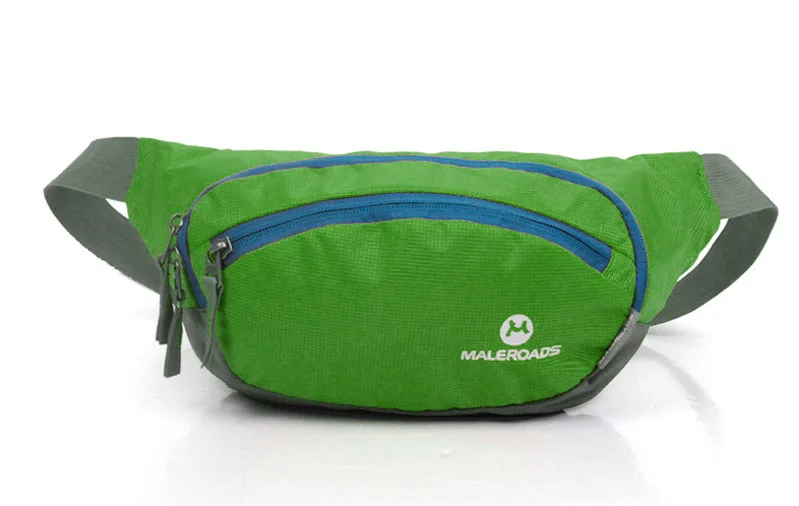 Maleroads поясная сумка для бега, поясная сумка для велоспорта, поясная сумка, Большая вместительная сумка для хип-хопа, походная сумка, сумка для кассы, серебряная сумка - Цвет: Green