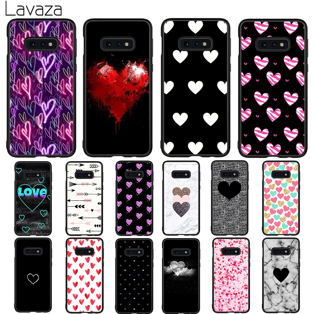 Мягкий чехол Lavaza Hearts для Galaxy A3 A5 2016 2017 A6 plus A7 A8 A9 J6 2018 A10 30 40 50 70 |