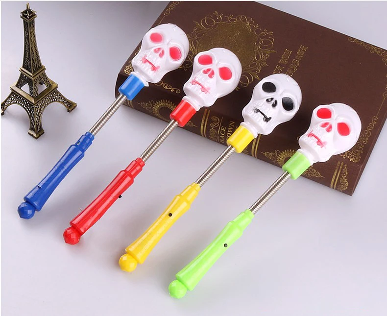 led party glow sticks Halloween Toy with LED Light Pumpkin Ghost Plastic led Stick Halloween Costume Glow Party Supplies Decor (6)