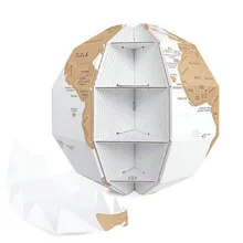 Скретч Глобус 3D DIY Скретч Карта канцелярский магазин карты миров Делюкс Черный Скретч Карта игрушка Глобус