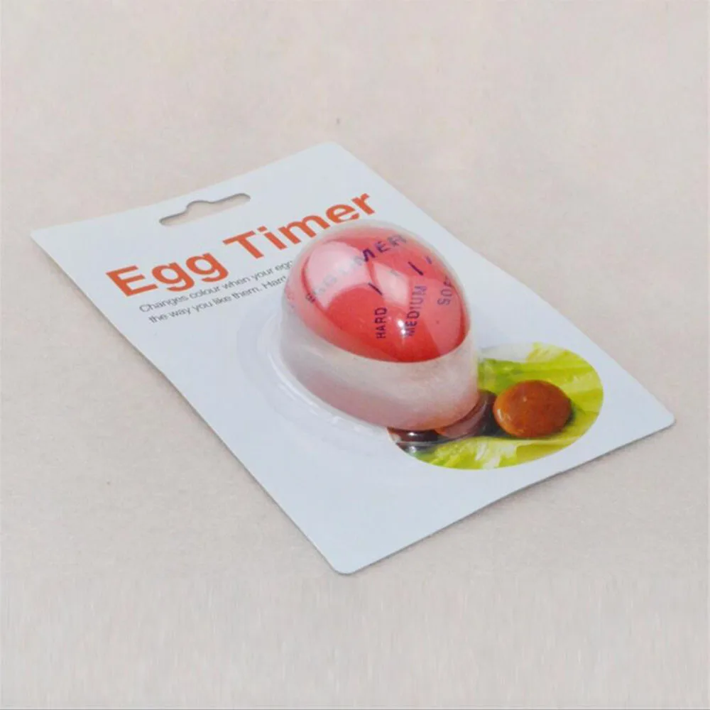 Горячий 1 шт. яйцо идеальный цвет таймер с изменяющимся вкусным мягким твердым вареным яйцом для приготовления пищи кухня Экологичная Смола Яйцо Таймер Красный Таймер 100 г