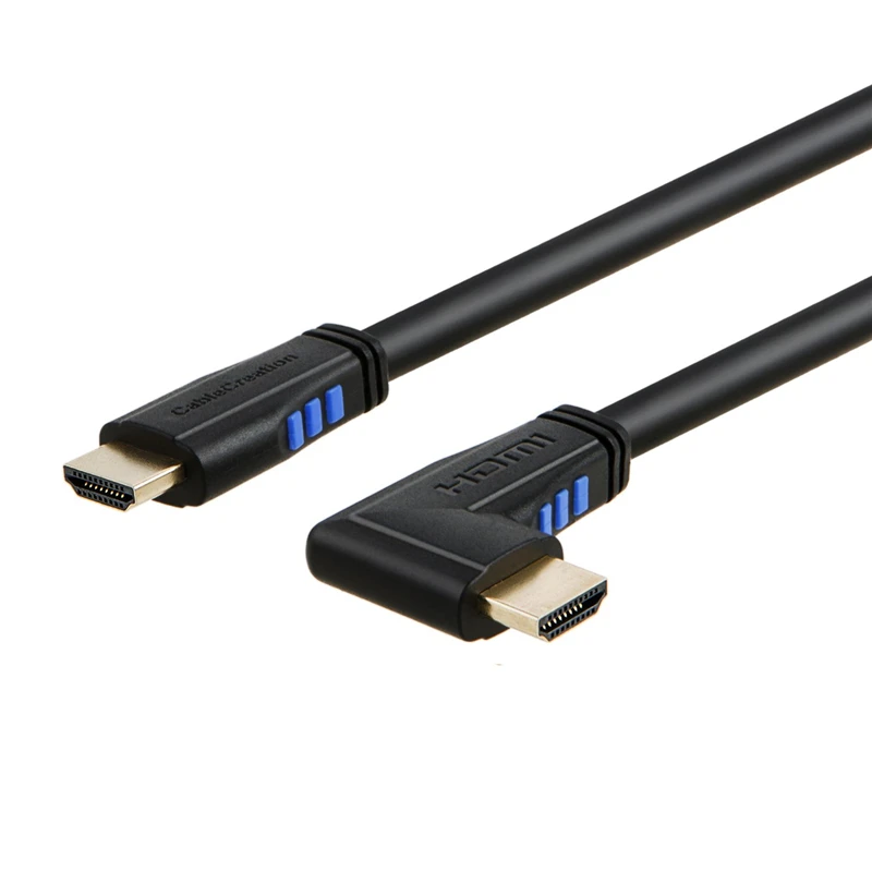 HDMI Cable Left Angle 90 Degree Vertical 4K 2.0 Support Ultra HD 3D Video Ethernet Audio Return Channel | Электроника