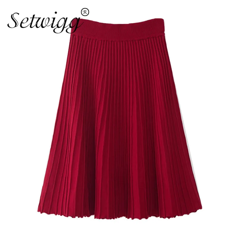 Женская трикотажная Юбка миди в рубчик с эластичным поясом|skater skirt|skirt elastic waistspring