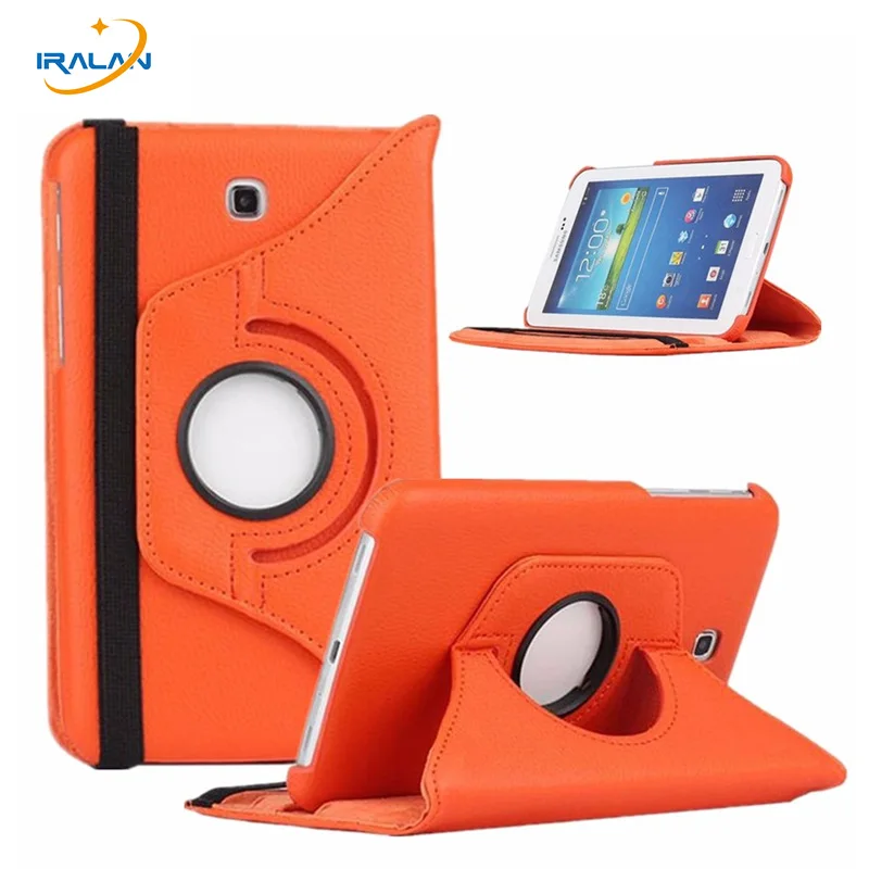 

High quality 360 Rotating PU Leather stand Case For Samsung Galaxy Tab 3 7.0 inch T210 T211 P3200 P3211 Tablet PC Cover+film+pen