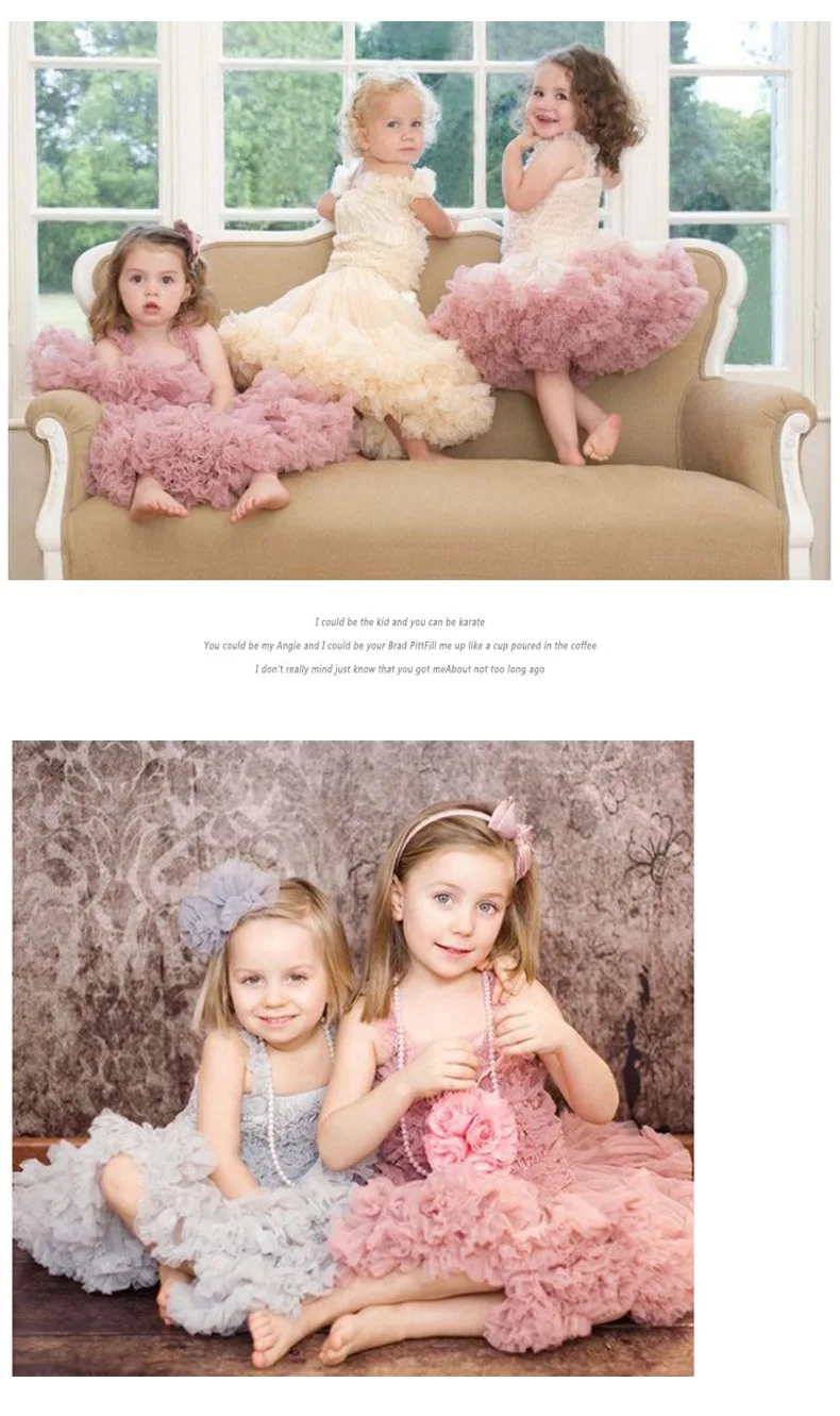 Пышное Бальное Платье для девочек; юбка-пачка для танцев; одежда для маленьких девочек; летняя детская одежда; vestido infantil menina; юбка-пачка; faldas meninas
