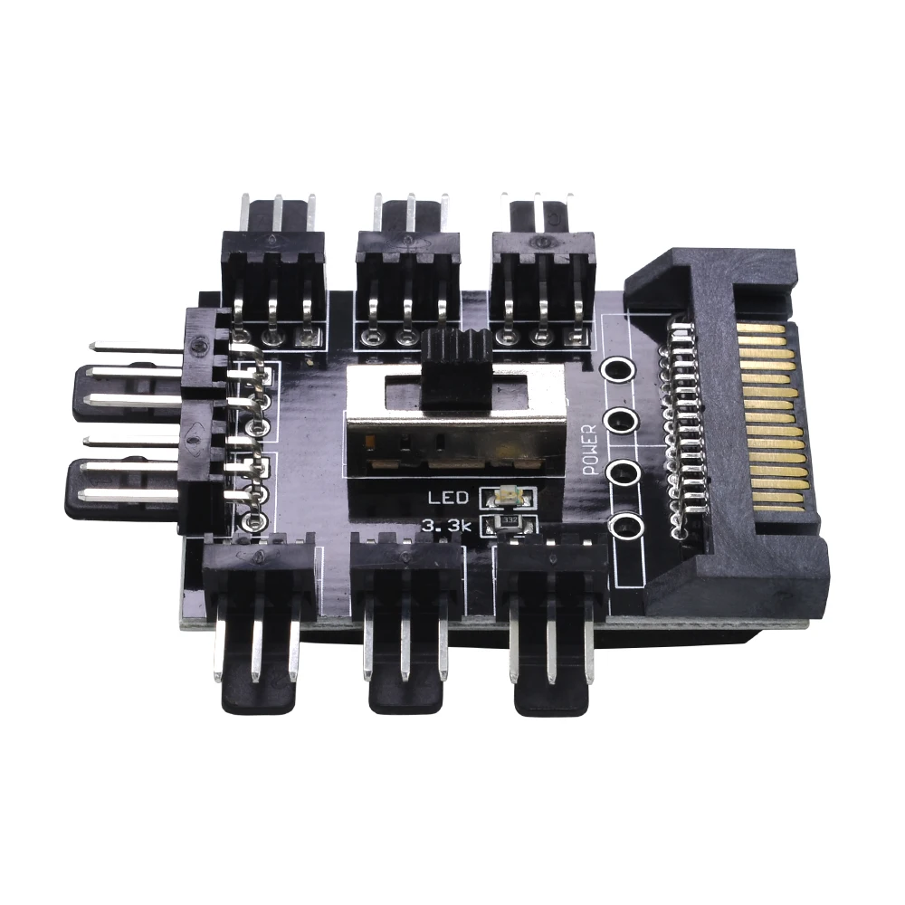 TISHRIC 2017 Hot Sale 1 to 8 PC Cooler Cooling Fan Hub Splitter Cable PWM SATA Molex 12V 3Pin Power Supply Adapter For Mining TISHRIC 2017 Hot Sale 1 to 8 PC Cooler Cooling Fan Hub Splitter Cable PWM SATA Molex 12V 3Pin Power Supply Adapter For Mining