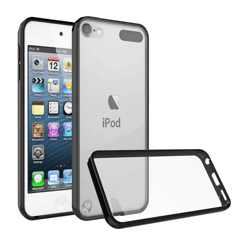 

Soft TPU/PC Air Cushion Tech Case Protective Fundas Coque Shockproof Crystal Clear Shell Back Cover For iPod Touch 5 / Touch 6 7