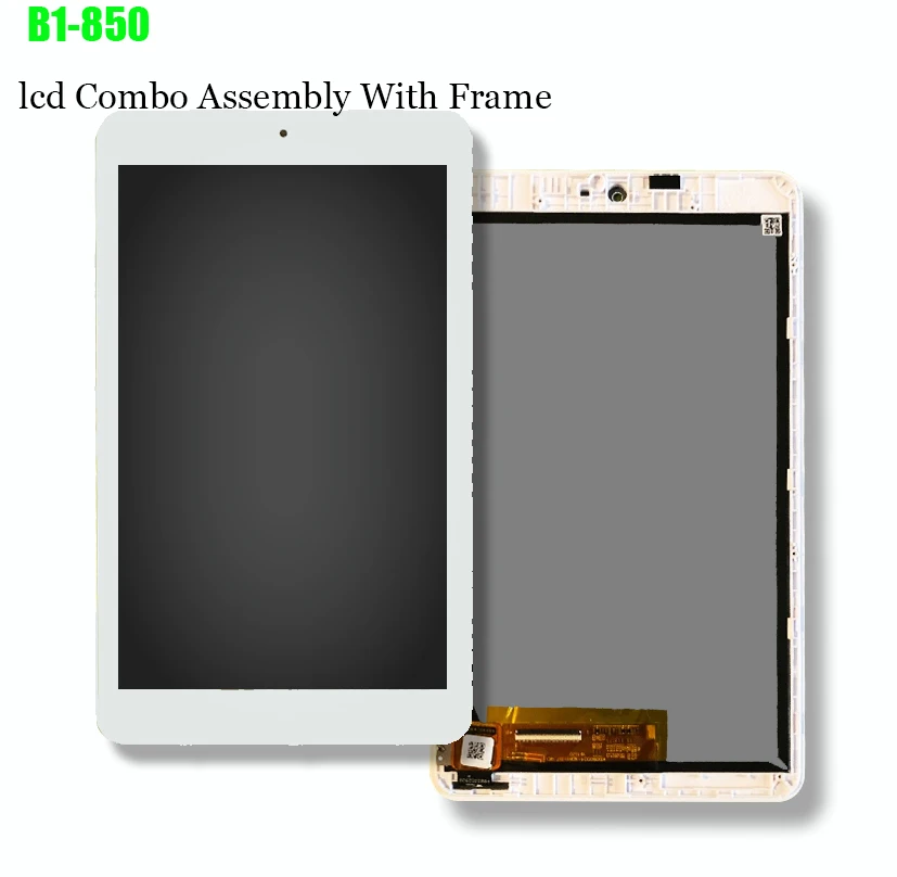 8-дюймовый ЖК-дисплей и дигитайзер сенсорного экрана с рамкой, белый для планшета Iconia One 8 B1-850 A6001, ЖК-экран дисплея