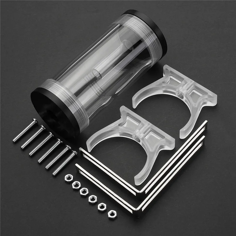 

G1/4 Cylinder Reservoir Water Cooling Tank 50mmx110mm For PC Computer Acrylic Water Cooed Cylindrical Tank