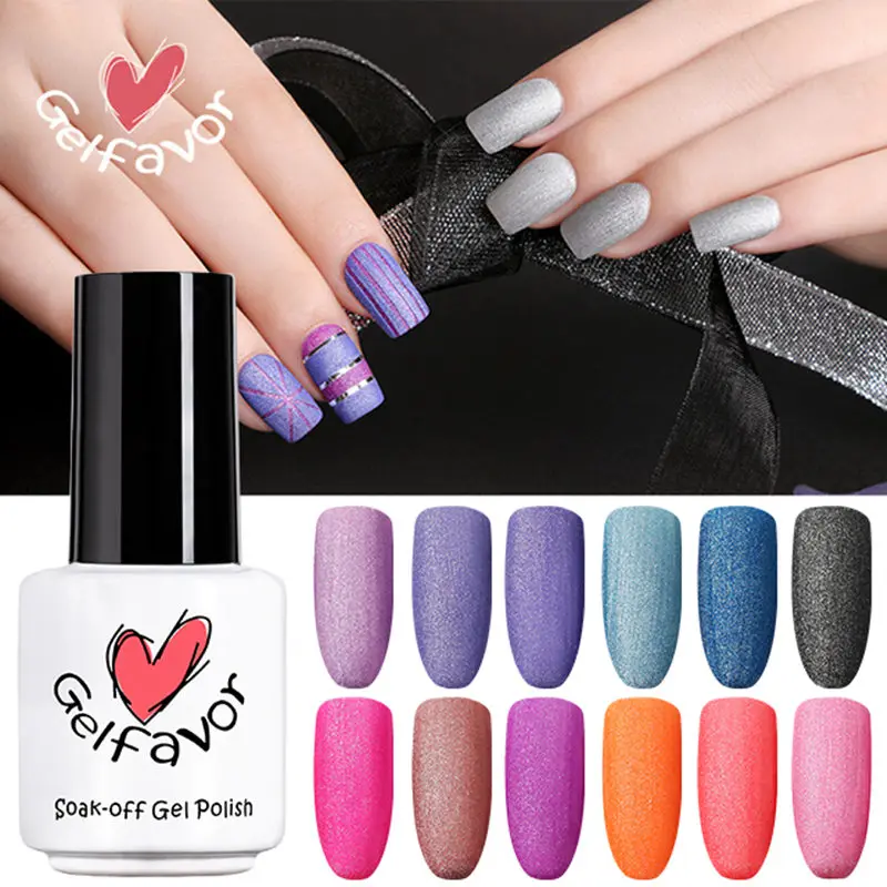 Gelfavor Matte high quality Gel Nail Polish Frosted touch effect 29 colors DIY Soak Off Gel UV