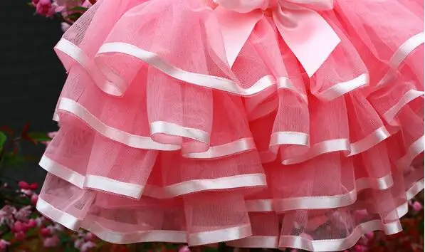 Летняя детская одежда юбки для девочек Повседневная Однотонная юбка-пачка с бантом для маленьких девочек, детская трикотажная юбка принцессы