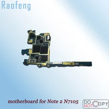 Raofeng хорошо работает для samsung Galaxy Note 2 N7105 материнская плата разблокированная материнская плата, логическая плата с чипами